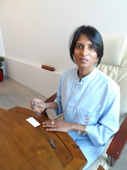 Portrait de Fabienne Mangar-Razebassia, étiopathe