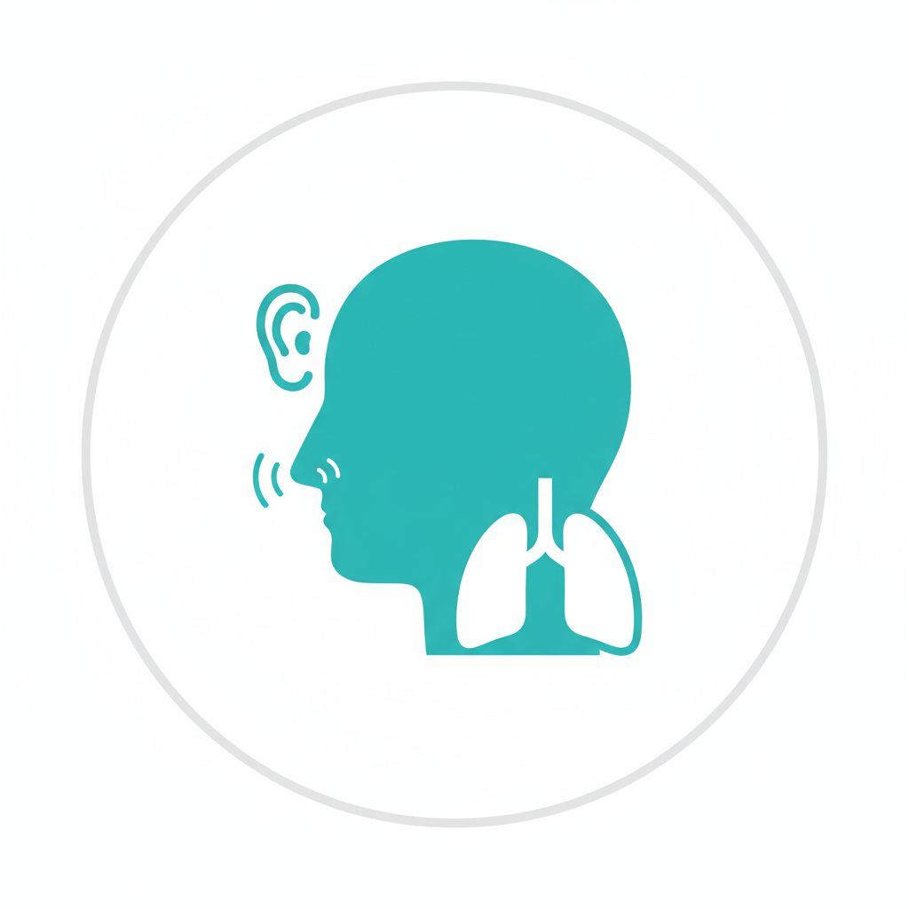 Icône ORL et poumon