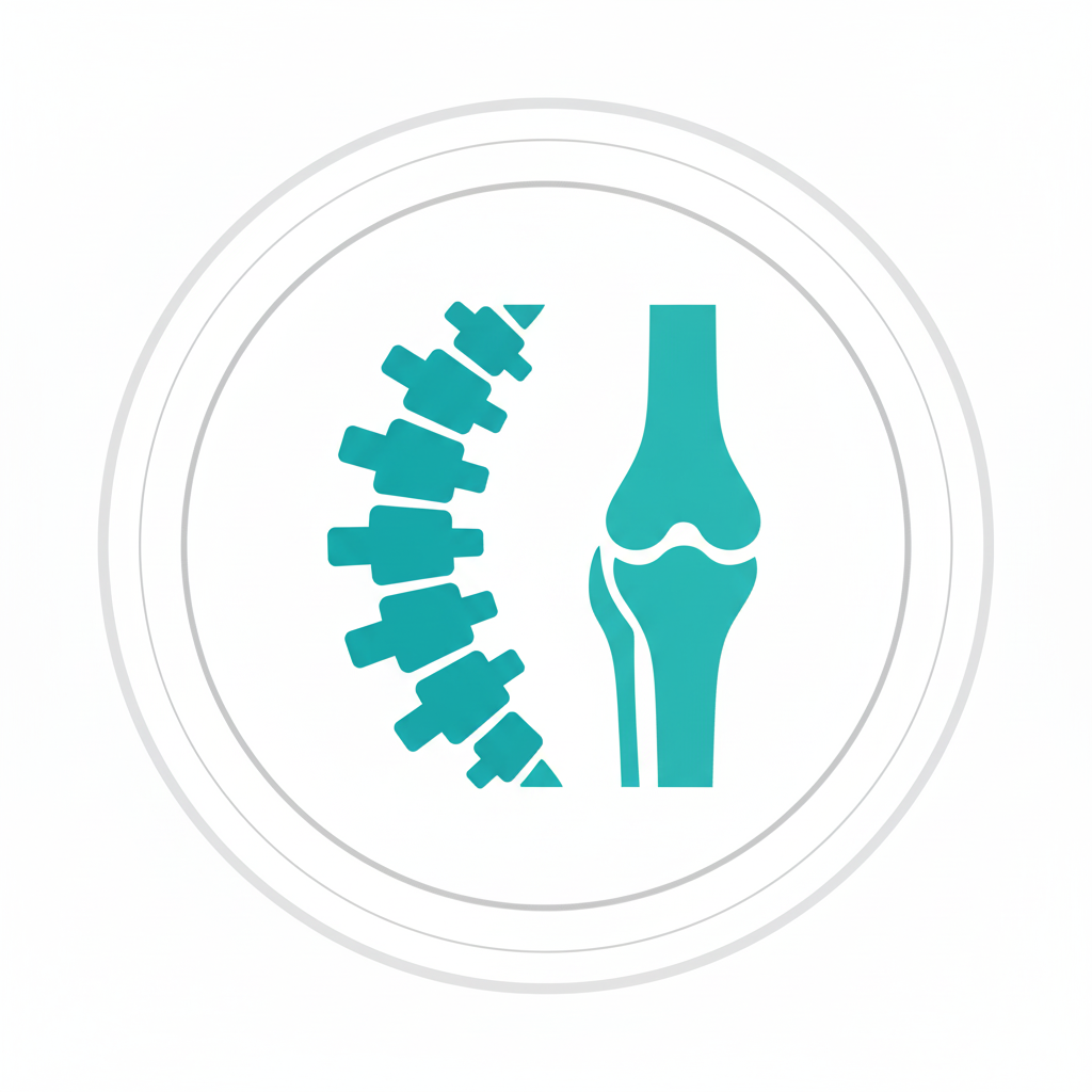 Icône vertèbre et articulation